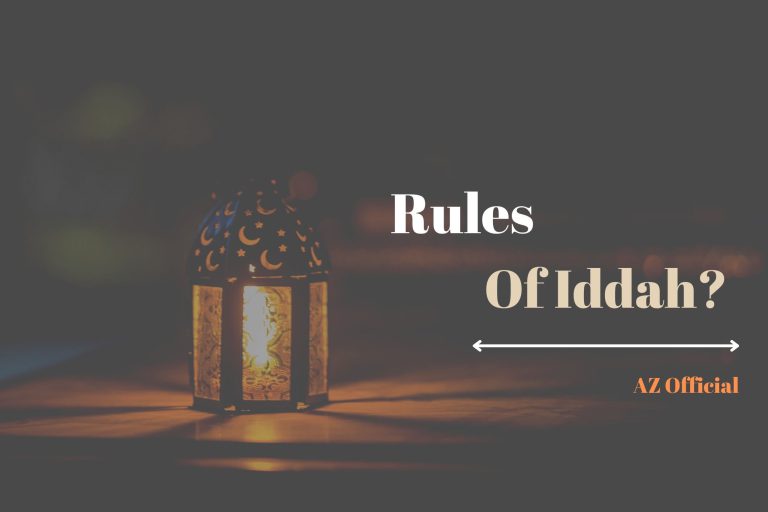 What are Rules Of Iddah